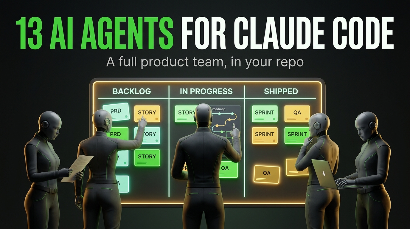 WoterClip routing GitHub issues to a 13-role AI product team inside Claude Code