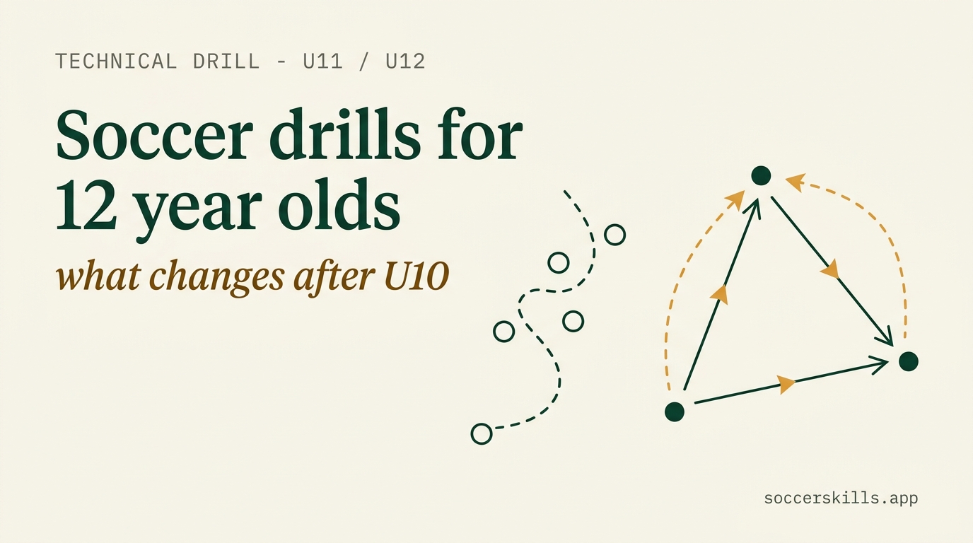 Soccer drills for 12 year olds: what changes after U10