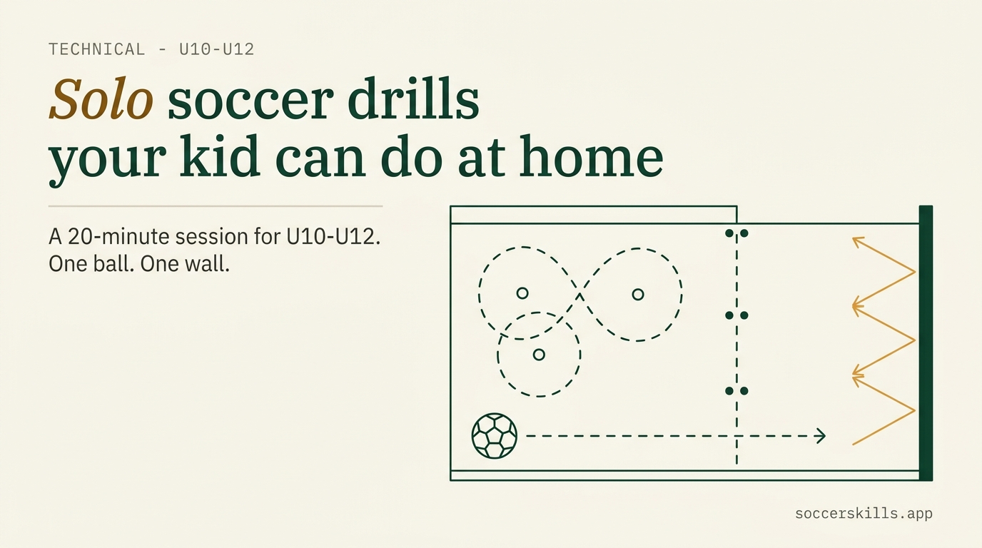Solo soccer drills your kid can do at home