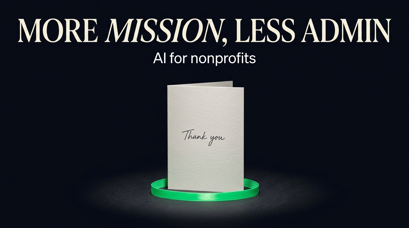 AI for nonprofits – what it helps with, what it should never touch, and what it costs on a nonprofit budget